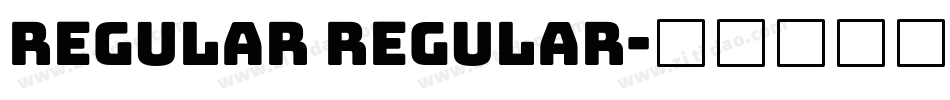 Regular Regular字体转换